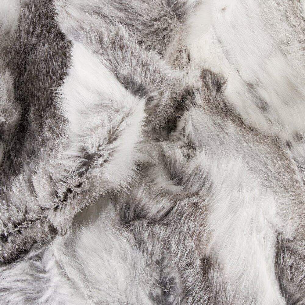 Natural Home Decor Classic Rabbit Throw | 1-Piece | Grey | 50"x60" - Picture 3 of 3